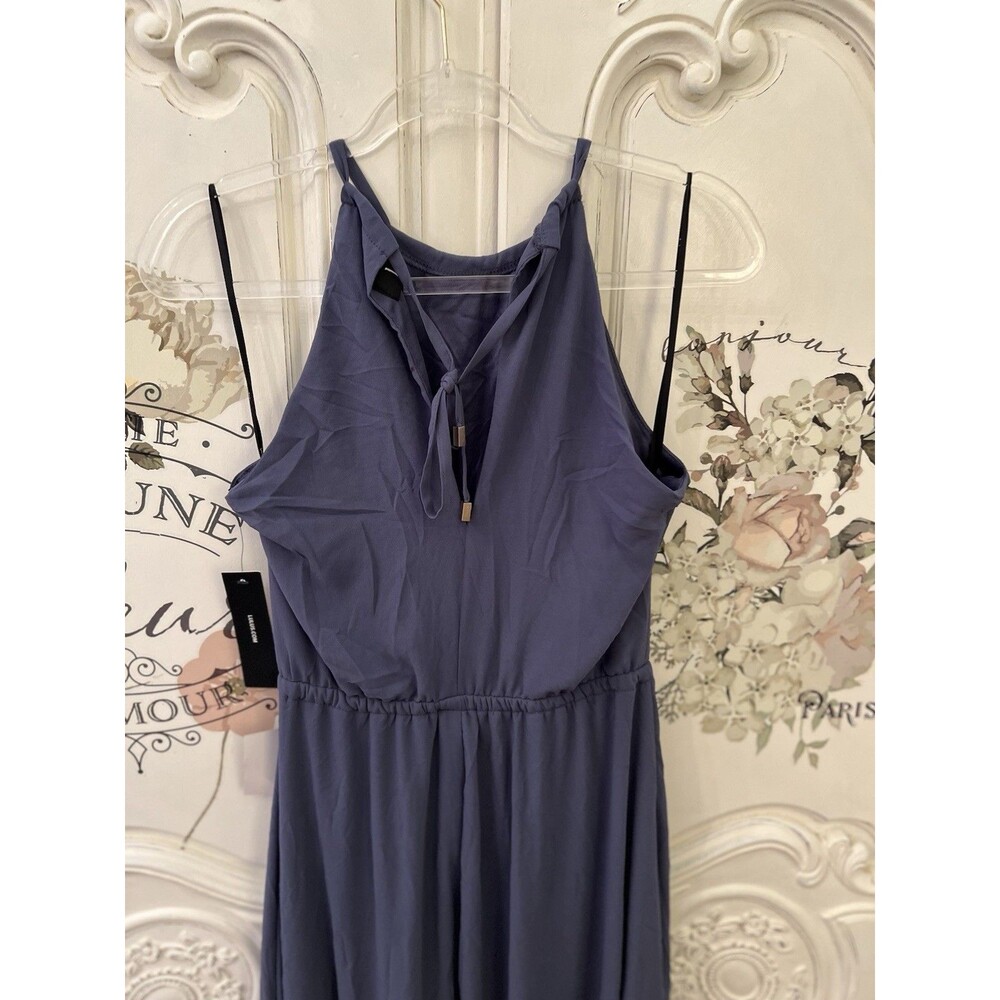 Lulus Essence of Style Navy Blue Maxi Dress Size S NWT - Picture 5 of 10